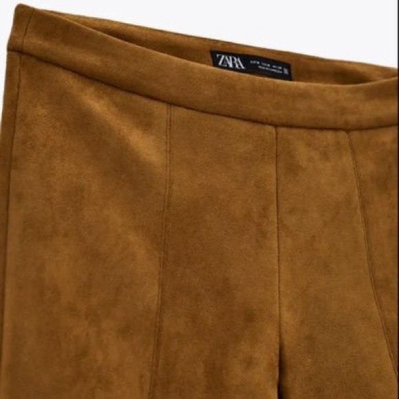 Zara Brandy Faux Suede Leggings /Trousers - Picture 6 of 6